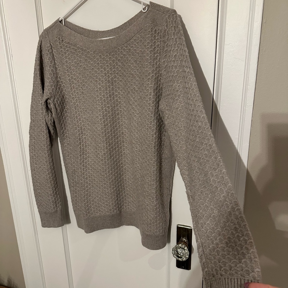Women’s grey/tan Old Navy textured sweater - Picture 1 of 5